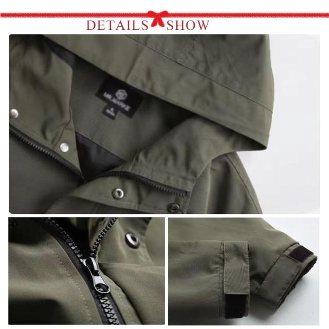 マウンテンパーカー メンズ ミリタリージャケット 多ポケット フード