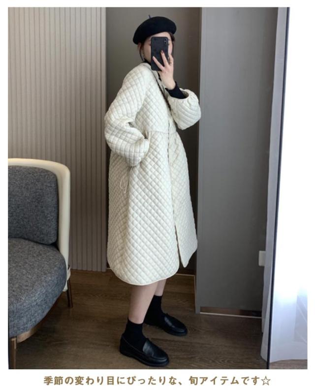 値下げしましたJOURNAL STANDARDキルティングノーカラーロングコート JOURNAL STANDARD - JOURNAL STANDARD ノーカラークロス