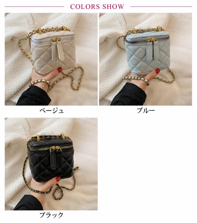 スクエア ブルー 韓国 鞄 バッグ 斜めがけ 小さめ 春 チェーン