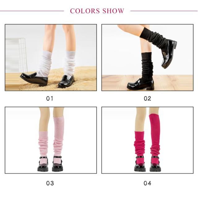 ルーズソックス 全13色 40cm 60cm 80cm 靴下 スクール 女子高生