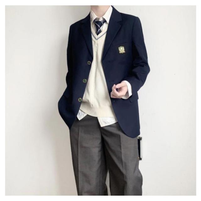 男子高校制服 ブレザー 4点セット スクールジャケット ロングパンツ