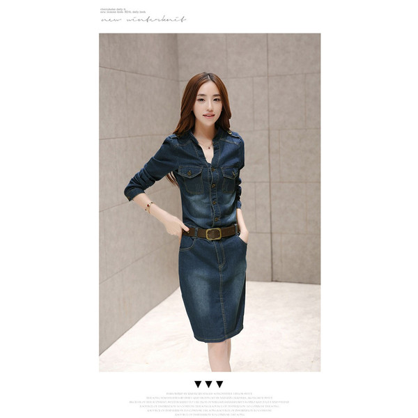 期間限定 半額以下 ワンピース レディース デニムワンピース 40代 膝丈ワンピース 長袖 着痩せ 代 30代 タイトワンピース 通勤 Ol お出かけ 春秋 安い購入 Farmerscentre Com Ng