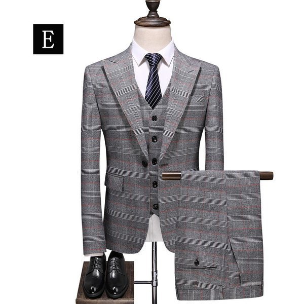 21新作 メンズスーツ 3ピーススーツ ビジネススーツ チェック柄 1つボタン メンズ スリムスーツ 男性用 紳士服 大きい セットアップ ファッショ 速達メール便送料無料 Speufpel Com
