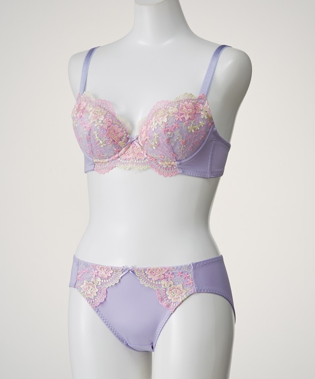 ブラジャー ショーツ セット レディース 花柄刺しゅう 4セット組