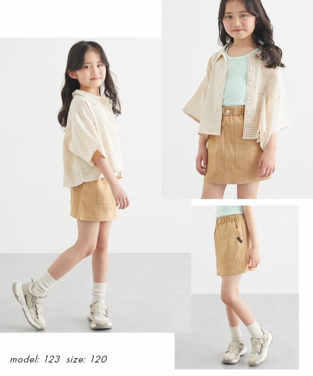 キッズ キュロットスカート パンツ 女の子 スカーチョ 140