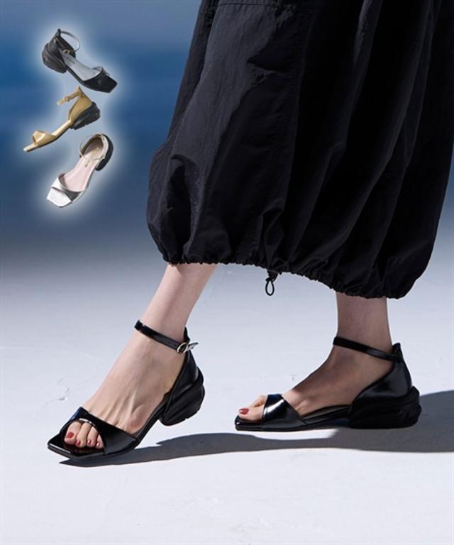 大きいサイズ レディース ゆったり幅広 ACQUA PALETTE アクアパレット ストラップ サンダル ワイズ4E 夏 靴 シューズ 25.0〜25.5cm ニッセン nissen