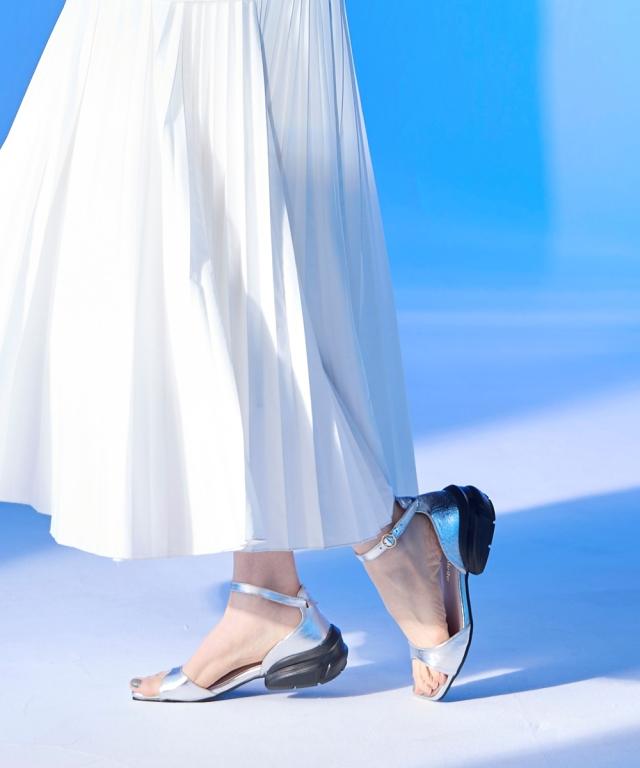 大きいサイズ レディース ゆったり幅広 ACQUA PALETTE アクアパレット ストラップ サンダル ワイズ4E 夏 靴 シューズ 25.0〜25.5cm ニッセン nissen