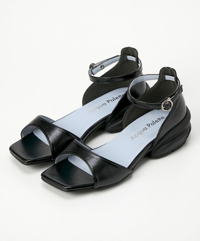 大きいサイズ レディース ゆったり幅広 ACQUA PALETTE アクアパレット ストラップ サンダル ワイズ4E 夏 靴 シューズ 25.0〜25.5cm ニッセン nissen