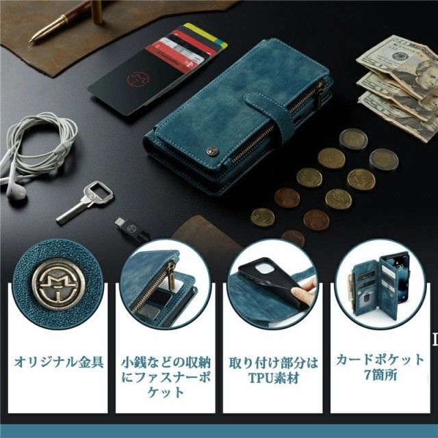 iPhone14 ケース 手帳型 財布 iPhone 13 Pro 13 miniケース (17).jpg