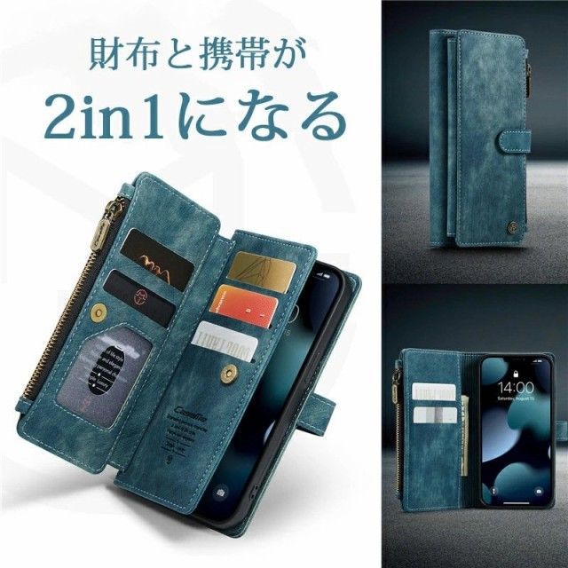 iPhone14 ケース 手帳型 財布 iPhone 13 Pro 13 miniケース (13).jpg