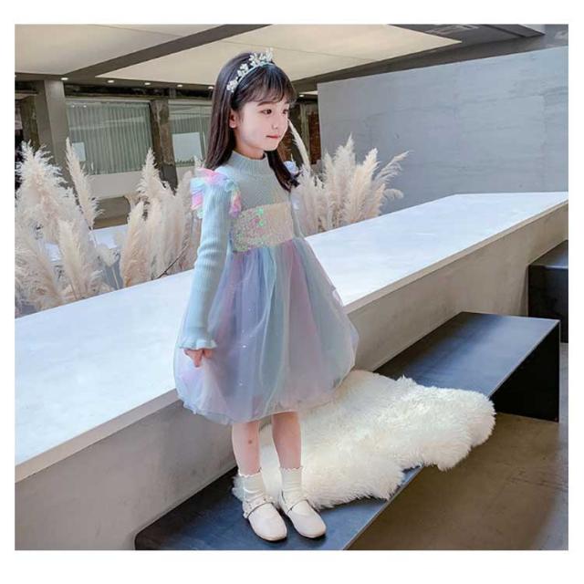 フォーマルドレス レインボーグラデーション 虹色 チュール