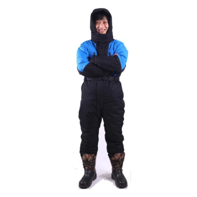 防寒つなぎ 防水 ヒップオープン バイク 防寒着 暖かい フード付 厚手