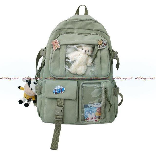 韓国版インズカレッジスタイル 大容量高校生 ランドセル 女性日本人