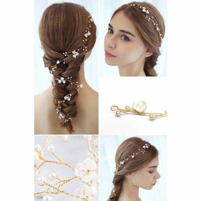 ヘッドドレス ヘアバンド ヘアアクセサリー フラワー ブライダル