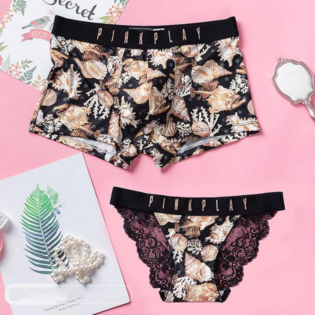 ペアショーツ カップル下着 セクシー 男女2点セット レギュラー