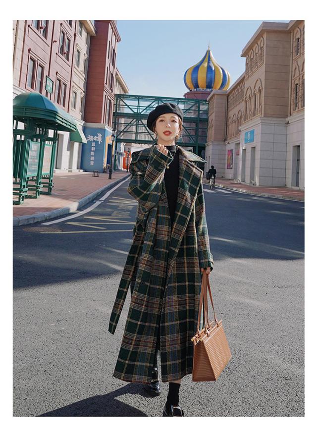 チェスターコート レディース 秋冬 40代 チェスターコート チェック柄
