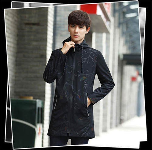 ロングコート メンズ 裏起毛 厚手 長袖 アウター ウィンドブレーカー