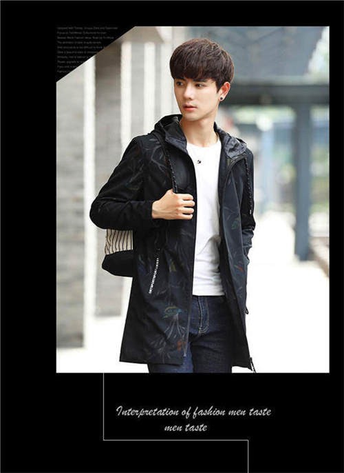 ロングコート メンズ 裏起毛 厚手 長袖 アウター ウィンドブレーカー