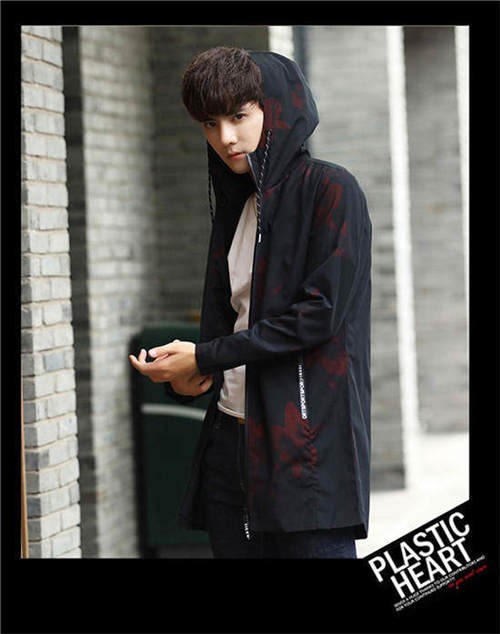 ロングコート メンズ 裏起毛 厚手 長袖 アウター ウィンドブレーカー