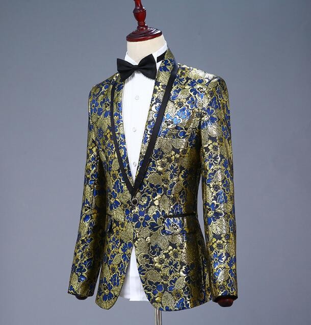 コスプレ 舞台衣装 歌手 メンズ 上下セット 花柄 スーツ セットアップ 司会 ダンスウェア ヒップホップ フォーマル ステージ衣装 キラキラ 演出服 演出服 メンズ 花柄 セットアップ スーツ フォーマル キラキラ