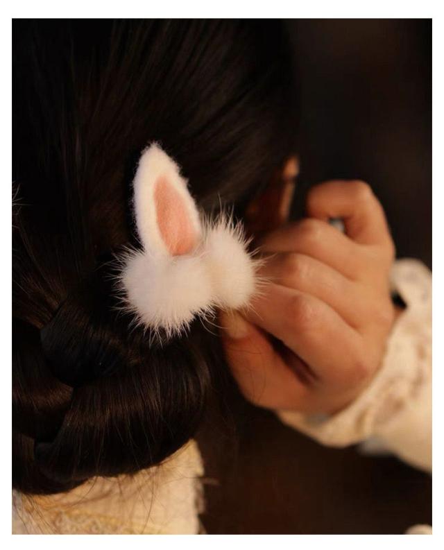 ꫛꫀꪝ【みけ猫】ベビーヘアクリップ キッズヘアクリップ ヘアピン