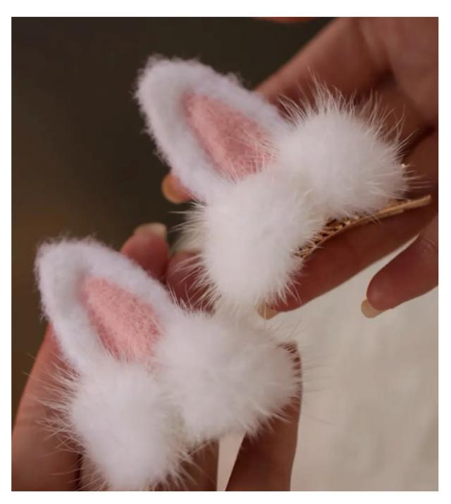 ꫛꫀꪝ【みけ猫】ベビーヘアクリップ　キッズヘアクリップ　ヘアピン 2106brch9.jpg