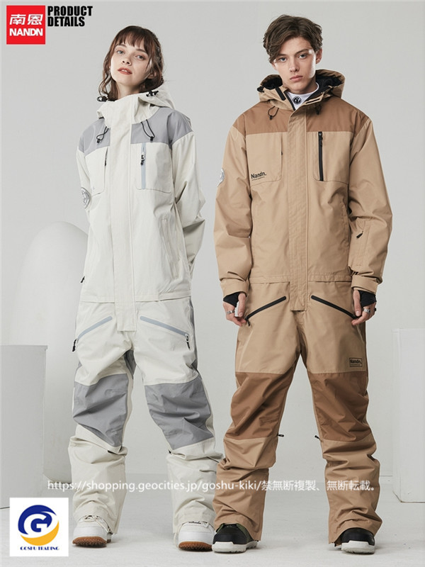 お洒落 スノーボードウエア ウェア ツナギ ワンピース オールインワン メンズ レディース スキー 防寒フード Snow 防風 防寒 保温 スノーボード 即日発送 Www Bnooon Com