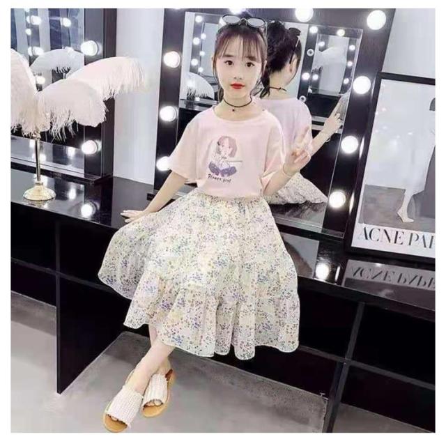 韓国子供服 女の子 花柄 カジュアル ナチュラル キッズ ウエストゴム