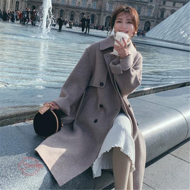 枚数限定 チェスターコート トレンチコート ロング丈コート レディース 秋冬 アウター 防寒 暖かい 長袖コート ベルト カジュアル お出かけ ゆった 柔らかい Farmerscentre Com Ng