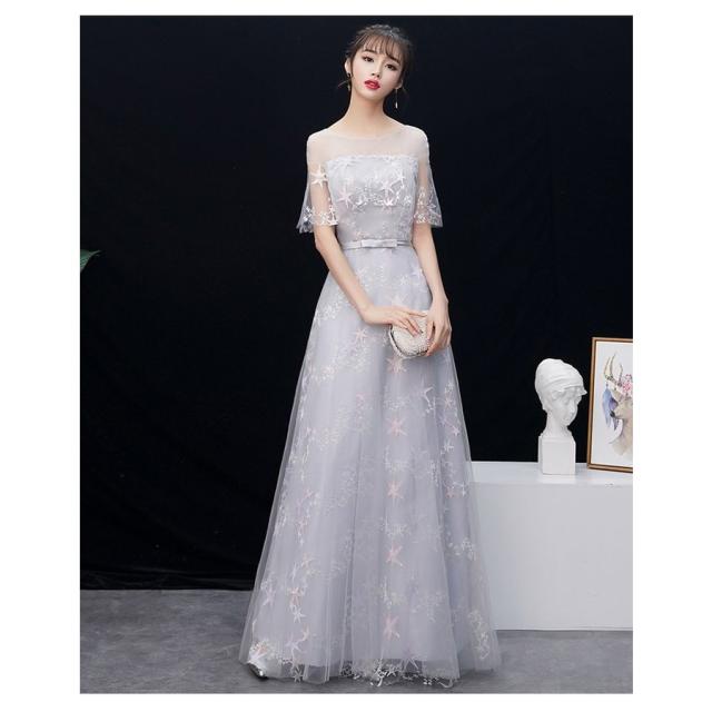 最新モデルが入荷 イブニングドレス パーティードレス 安い 可愛い 結婚式 披露宴 ロングドレス パーティー シアー チュール 星 ロング 安い Teammedellin Co