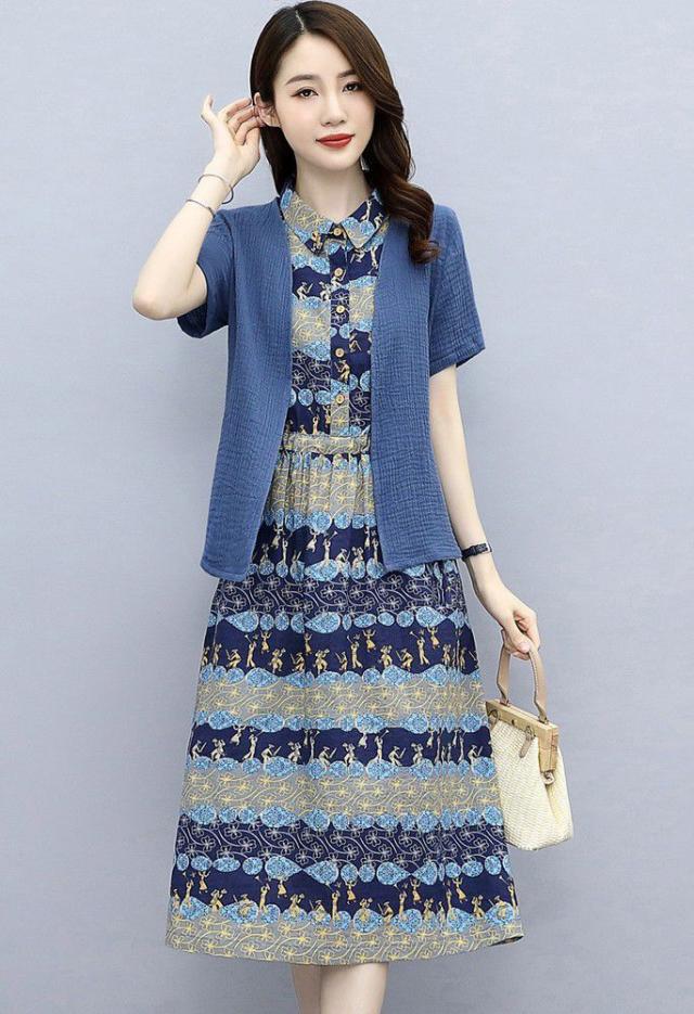安いそれに目立つ セットアップ カーディガン ワンピース 襟付き ウエストリボン オフィスカジュアル 総柄プリント 個性的 ドライブ リゾート セール Arnabmobility Com