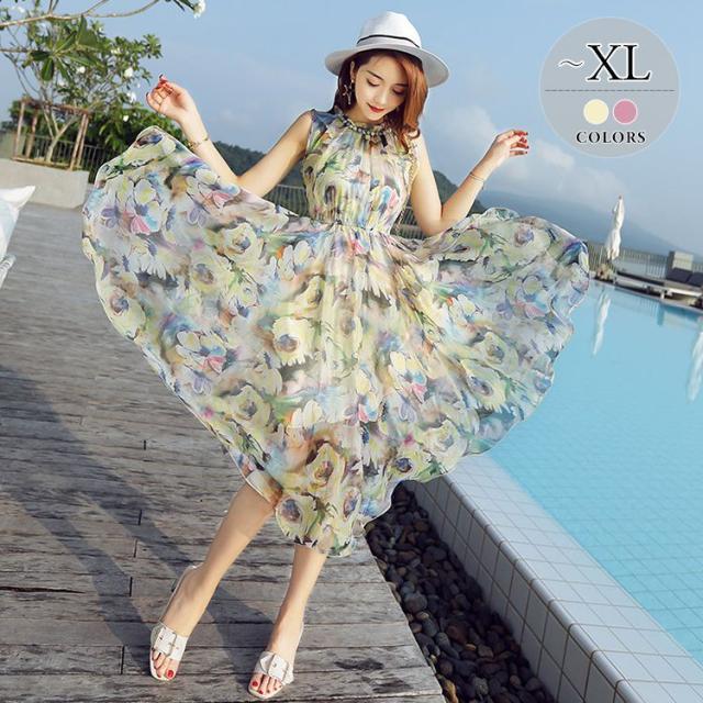 本日超得 ワンピース 花柄 シフォン Sns映え ロマンティック 個性的 フリル かわいい お出かけ ママスタイル 定番 休日 休日スタイル ママ 可愛い クライマックスセール再値下げ Www Themarketleaders Co Il