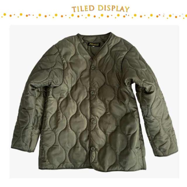 新品未使用　ノーカラーLLBean　キルティングライトジャケット キルティングジャケット メンズ ノーカラー ジャケット 長袖