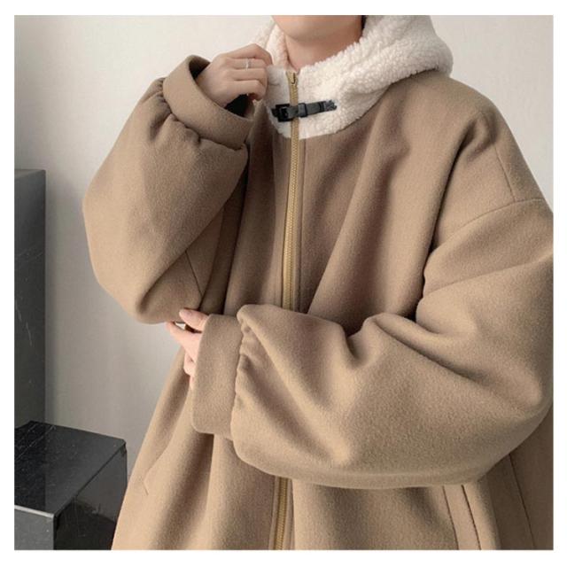 ウール混 スクール コート メンズ ロング丈 ダッフル コート スクール