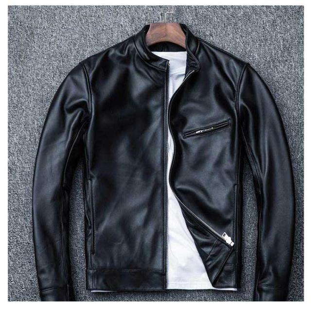 レザージャケット メンズライダースジャケットラムレザージャケット アウター バイクショート丈 細身 スリム ブルゾン リアルレザー  大きいサイズ 春服 秋服 冬服 レザージャケット メンズライダースジャケットラムレザージャケット
