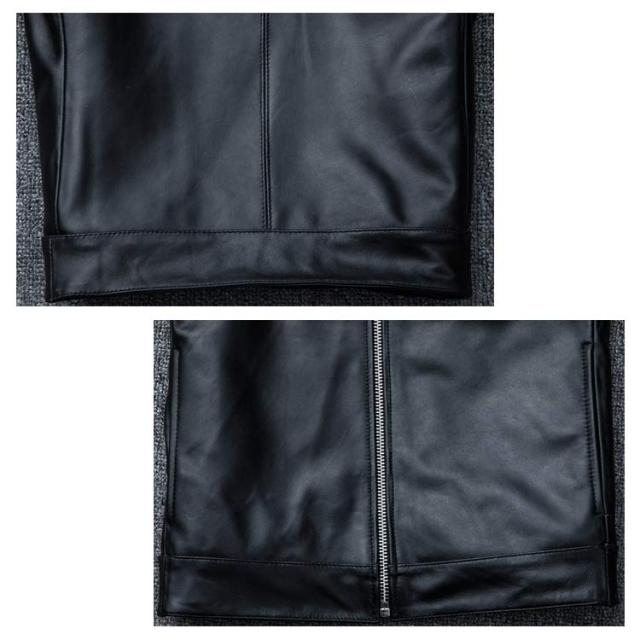 レザージャケット メンズライダースジャケットラムレザージャケット