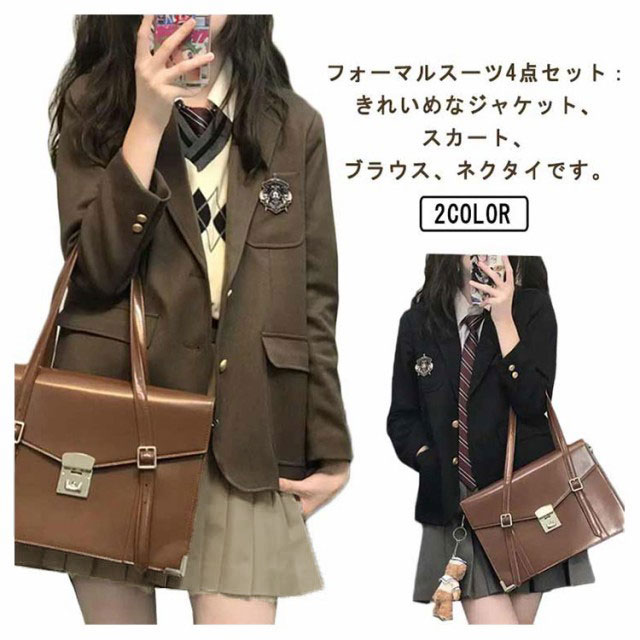 卒業式RONIジャケット、スカート、ネクタイ、ブラウスセット130-154女の子 wxn12711-01.jpg