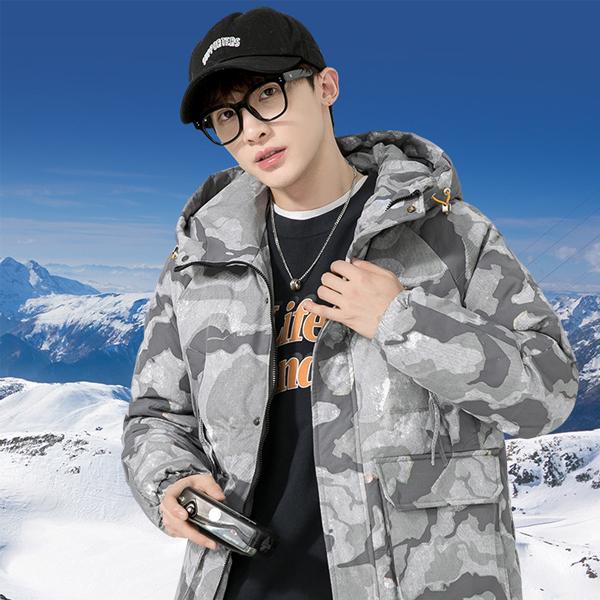 ダウンジャケット ダウンコート トップス 迷彩 メンズ レディース ペア