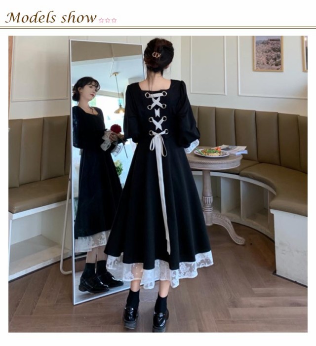 最終お値下げ❣️ゴスロリ ロリータドレス 上品 お嬢様 黒白