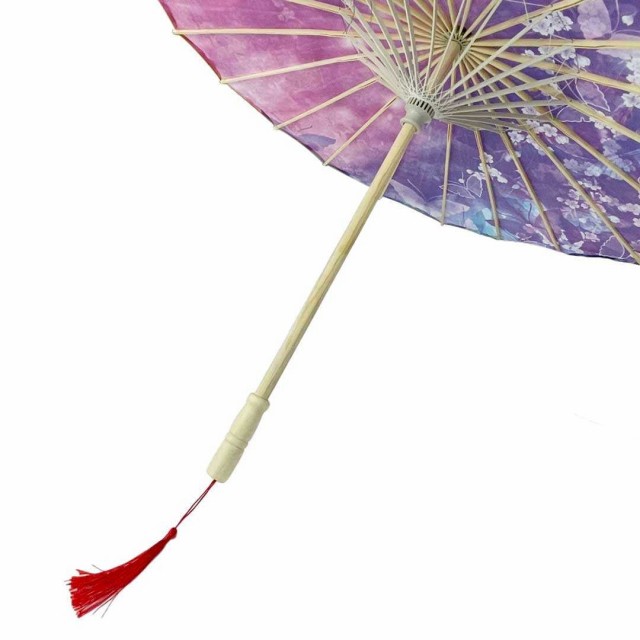 傘 和傘 紫 パープル 蝶 晴用 和風傘 かさ 木製 和風 和柄 / おしゃれ 