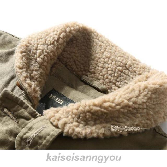 品質 デッキジャケット N-1 ボアジャケット メンズ U.S.NAVY 米海軍 裏起毛 裏ボア U.S.N ミリタリー ジャンパー