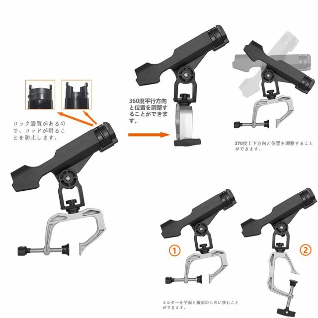 釣り 竿 釣具 ロッド フィッシング 掛け ホルダー 竿置き 竿受け