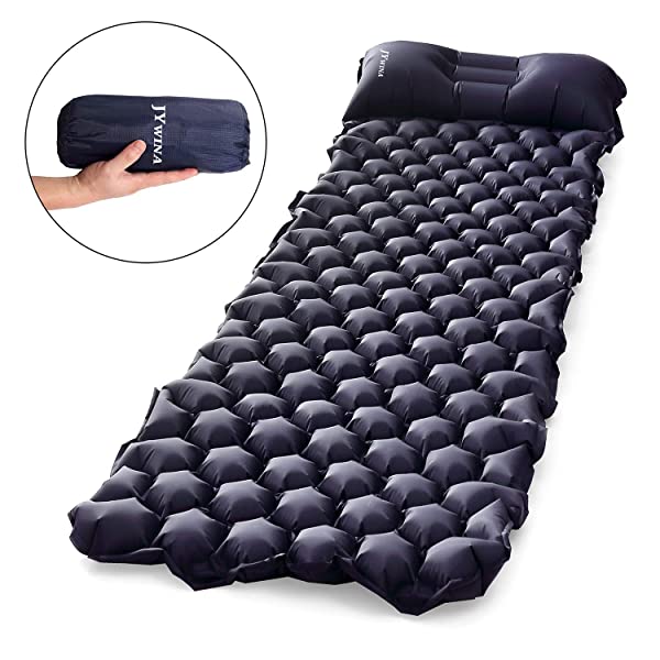 2パックセット エアーマット キャンプマット 車中泊エアーマット アウトドア テント 蔵 枕付き エアーベッド キャンプ 折畳み式