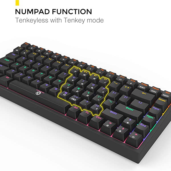 最新作安い コンパクト メカニカルキーボード USB有線 虹色バックライト キ...の通販はau PAY マーケット - nogistic|商品ロットナンバー:47610 ゲーミングキーボード 青軸 英語配列 Gramr 84キー テンキーレス 限定SALE人気SALE