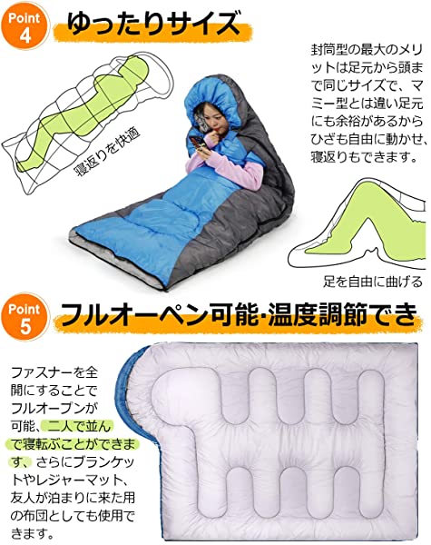 クーポン配布中 交換無料 寝袋 シュラフ 封筒型 手足伸ばし可能 キャンプ 寝袋 冬 スリーピングバッグ 1 8kg 中綿重量1550g 210t防水 快適温度 6 売り尽 Carlavista Com