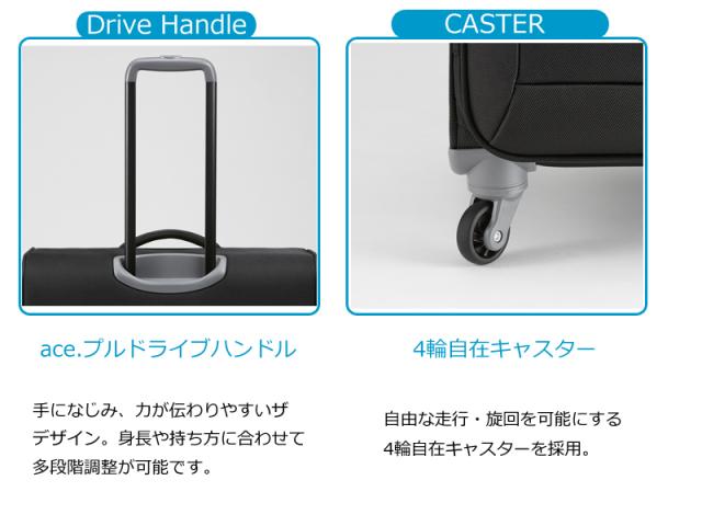 ace. TOKYO エース ソフトキャリー ロックペイントSS 35703 91L