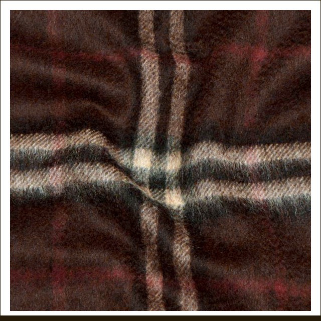 ICON 168 CHECK CASMERE SCARF チェック・カシミア・スカーフ マフラー ブラウン