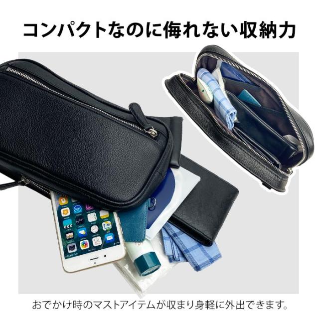 平野鞄 ひらのかばん ヒラノ ショルダーバッグ ボディバッグ 牛革 レザー メンズ 4WAY 横 縦 カジュアル サステナブル SDGs HAMILTON -Grandeur- KBN 16466 hira39