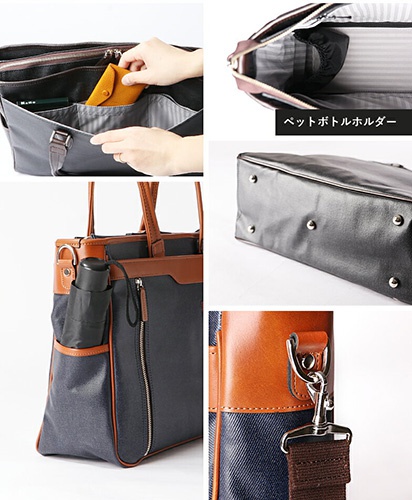 正規品 メンズ レディース  ポイント10倍  通勤 通学 記念日 冠婚葬祭 ホワイトデー PREM-EDITOR プレムエディター コーティングデニムトートバッグ 2771 swan13