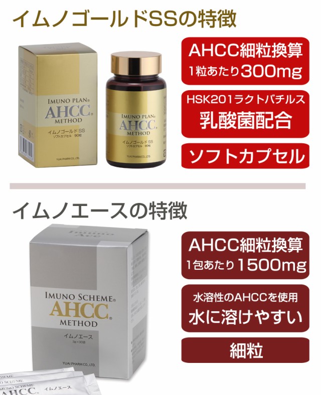 AHCC イムノゴールドSS 495mg×90粒×2個セット - 友愛製薬 【RSL配送】の通販はau PAY マーケット - ヘルシーグッド au  PAY マーケット店 | au PAY マーケット－通販サイト